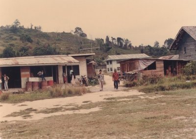 This is the market place where you can buy deer and wildboar meat fresh. No freezer in Bario yet.