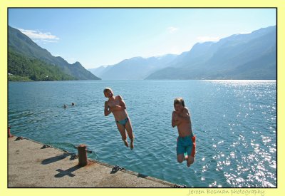 Jump out of the fjord