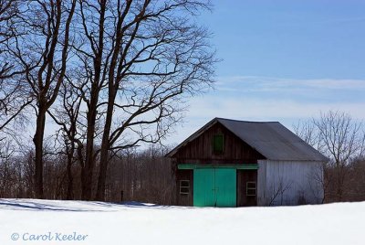Barn with a Green Door