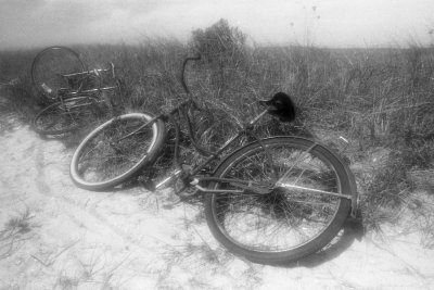 Old beach bikes