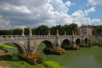 Bridge over the Tiber (Rome, Italy)