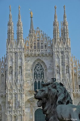 The Madonnina and the Lion (Milan, Italy)