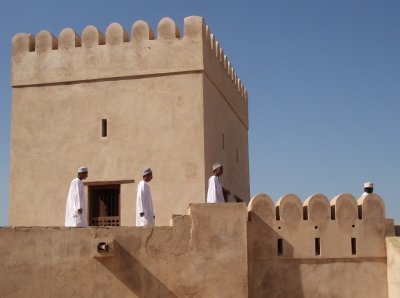 Students at Nakhal Fort, Oman