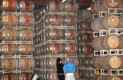 Columbia Winery Barrels