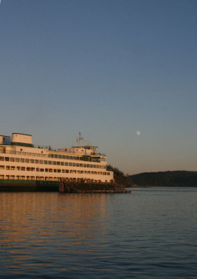 Sunset on Orcas Ferry