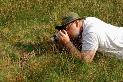 Bioloog Willem Hurkmans in zijn element