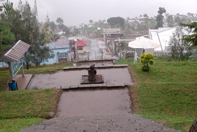 Cetho Temple - looking down the hill from the entrance