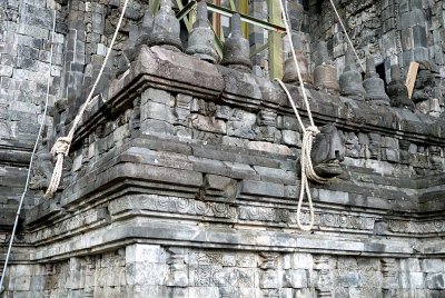 Candi Sewu - The main temple under repair of sorts