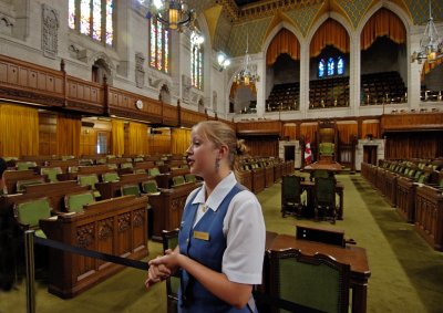 Alison our guide to House of Commons