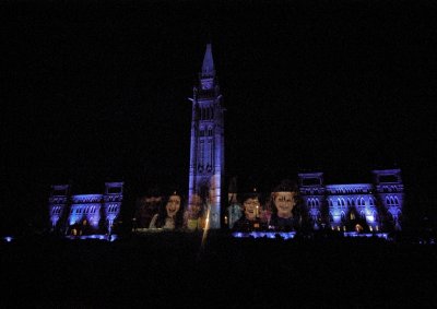 Parliament Hill light show