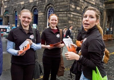 Leaflet distribution girls