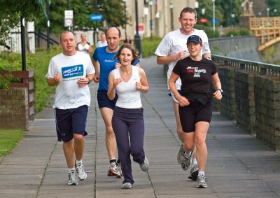 Riverside runners