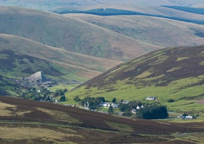 Wanlockhead from Green Lowther Hill