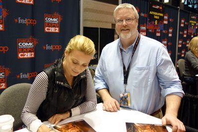 Laurie Holden with Jon
