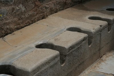 Latrine in a public bath