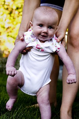 Ava in the grass