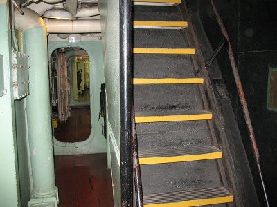 Second Deck Passageway and Ladder