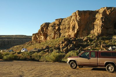 Parking area, next morning