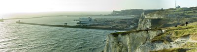 Dover Harbour and the White Cliffs