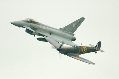 Typhoon and Spitfire IIa pair