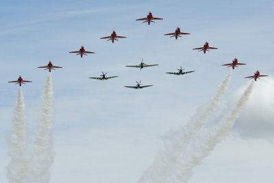 Red Arrows & BBMF Spitfires and Hurricane