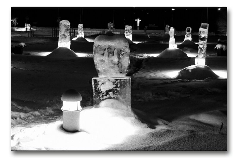 Ice sculptures in Kalix