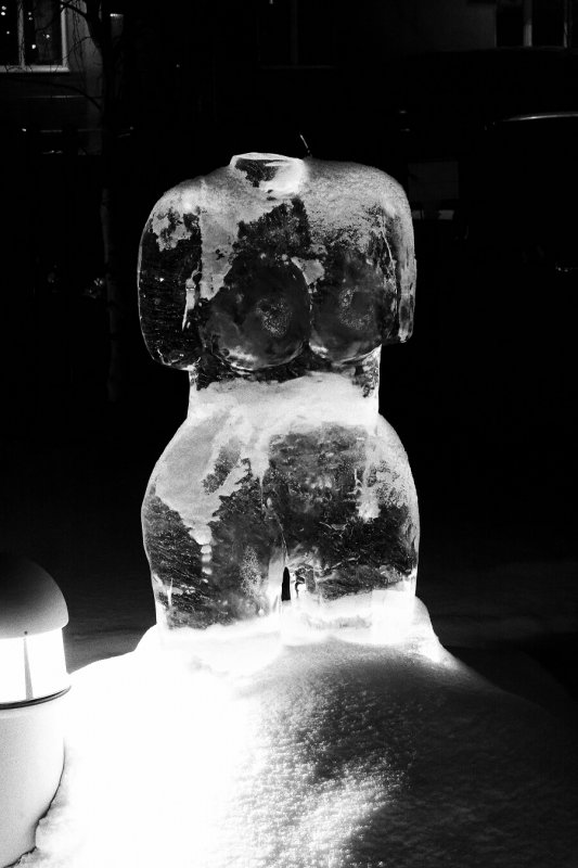 Ice sculptures in Kalix