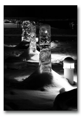Ice sculptures in Kalix