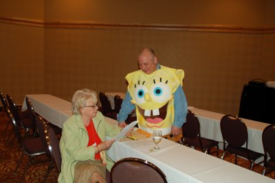 Linda Adams and Sponge Bob