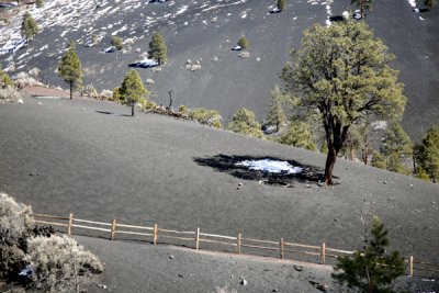 Snow In The Shadow-Sunset Crater