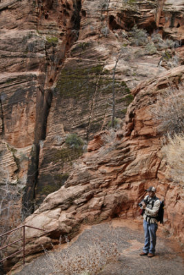 Paul On The Trail To Angels Landing