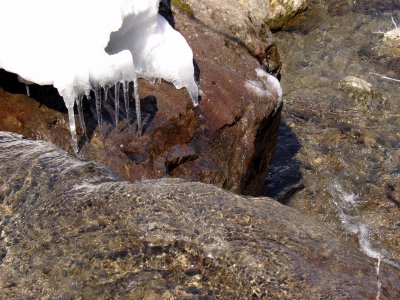 結冰的流水