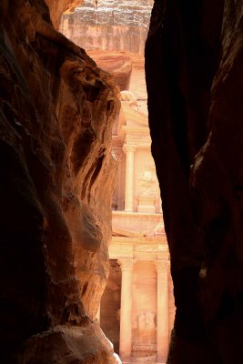 First Glimpse of Petra-Jordan