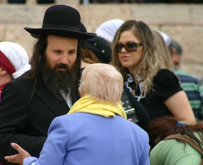 Socializing At The Western Wall