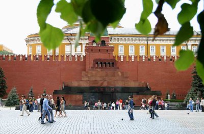 Lenin's Tomb At Red Square