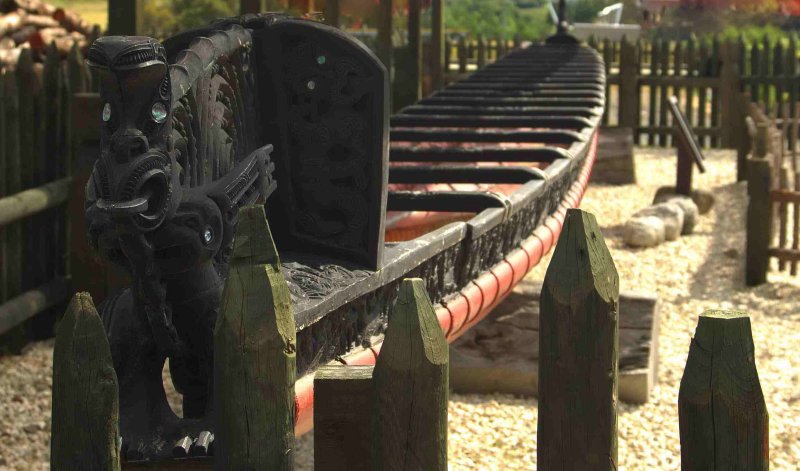 Maori war canoe