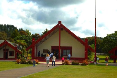 A typical Maori home