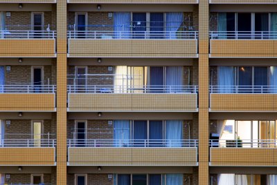 A Section of a 10-Story City Apartment