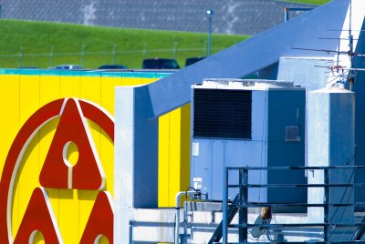 A Supermarket Logo & A/C Tower