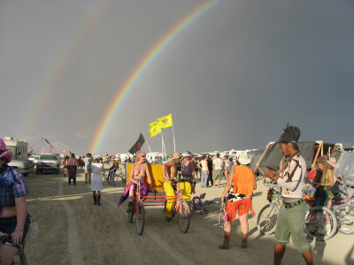 and the rainbow... la di da...