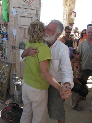 david best hugs a lady