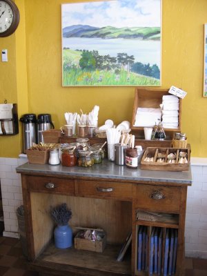 nutella on the counter at Aldo's fave cafe