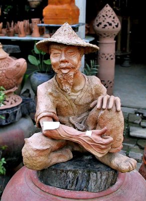 Pottery of old man