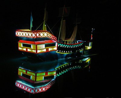 Illuminated boat