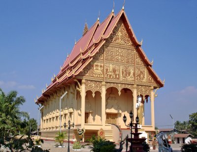 Ordination Hall (Sim) next to Pha That Luang