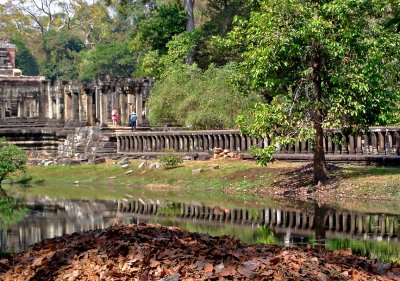 Baphuon causeway with reflection