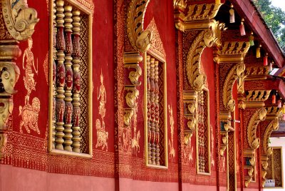 Wat Saen, wall of the Ordination Hall (sim)