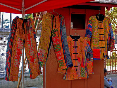 Clothes for sale at the night market