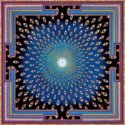 Eyes Mandala by Paul Heussenstamm, modern