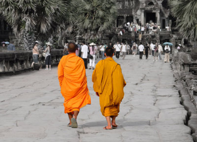 Monks arriving